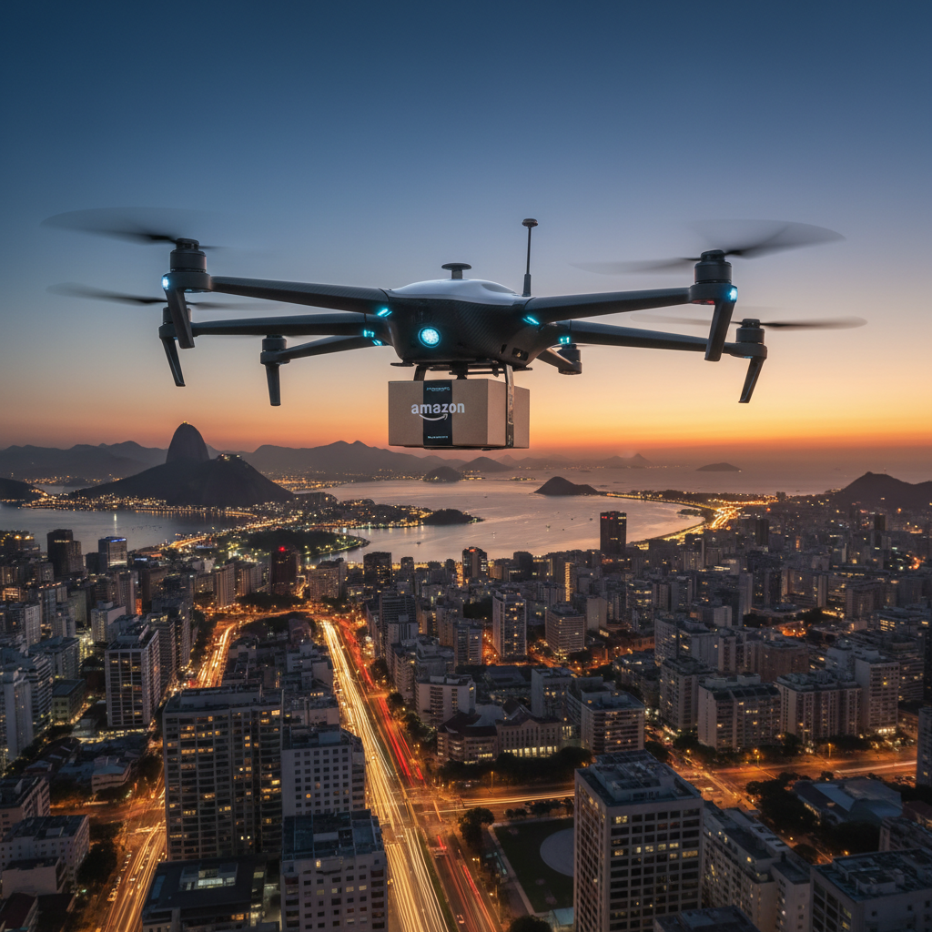 Amazon Brasil Anuncia 'Entrega por Drone Autônomo' em Capitais: Revolução na Logística de Última Milha