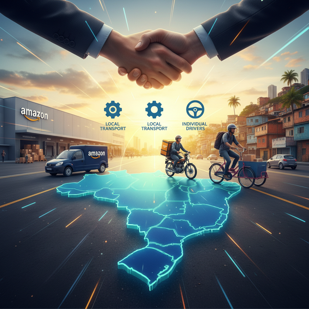 Amazon Brasil Anuncia 'Logística Colaborativa': Parceria com Transportadoras Locais e Pequenos Empreendedores para Entregas Rápidas
