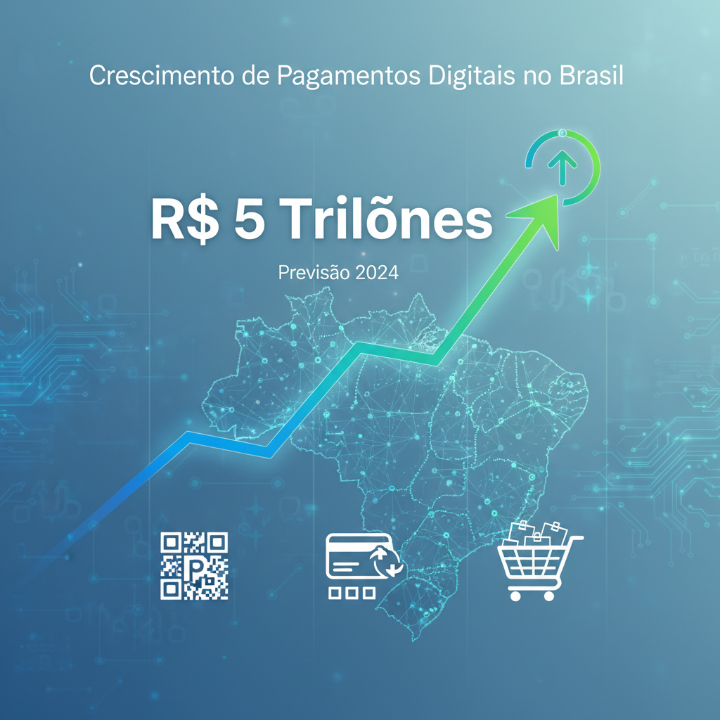 Mercado de Pagamentos Digitais no Brasil Atinge R$ 5 Trilhões em 2025: Pix e BNPL Lideram Crescimento, Aponta Nova Pesquisa