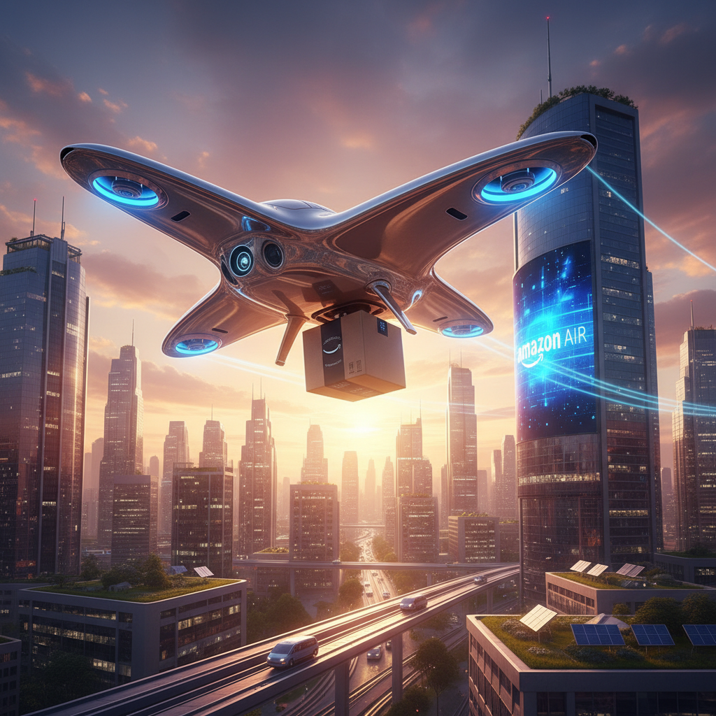 Amazon Brasil Acelera 'Entrega por Drones': Testes Ampliados em Capitais Prometem Revolucionar a Logística Urbana