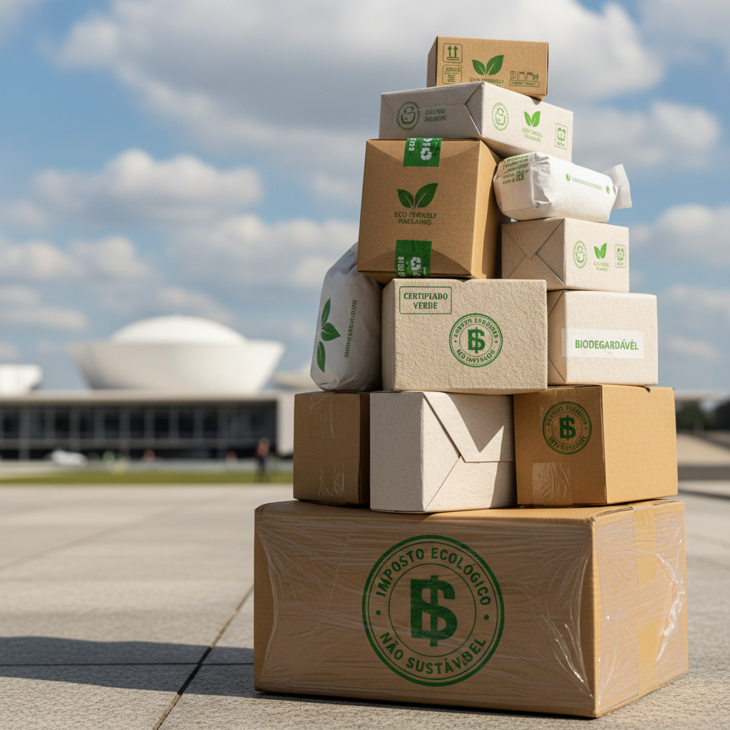 PL de 'Taxação Verde' para Embalagens no E-commerce Avança no Congresso: Impacto Imediato em Custos e Logística