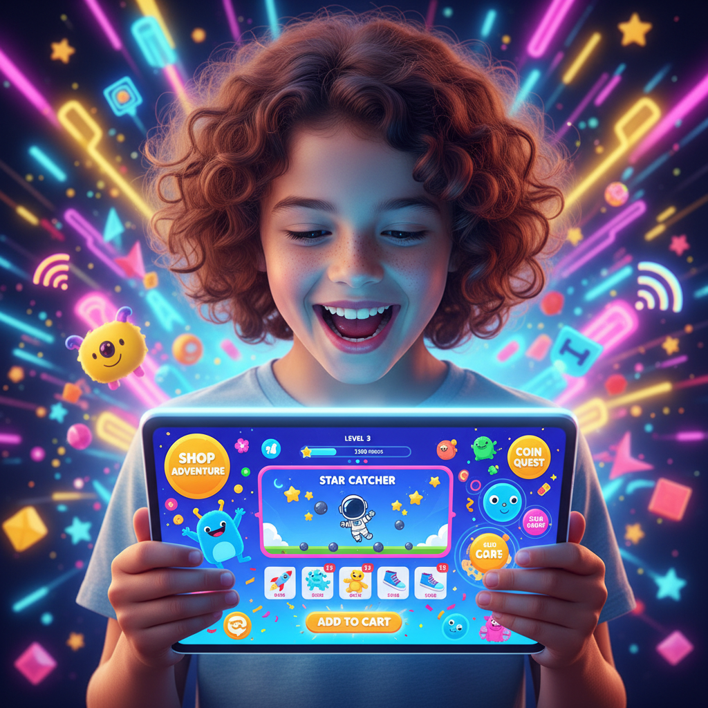 Geração Alpha Impulsiona E-commerce de Conteúdo Interativo: Marketplaces Lançam 'Mini-Games' e Desafios para Vendas