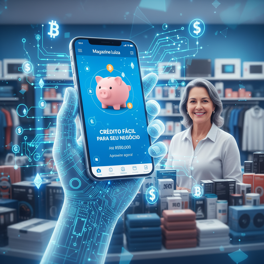 Magazine Luiza Anuncia Parceria com Fintech para 'Microcrédito Instantâneo' a Vendedores Parceiros