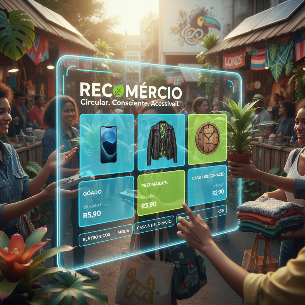 Mercado de 'Recommerce' Explode no Brasil: Marketplaces de Produtos Usados Crescem 40% em 2025 e Atraem Novos Investimentos