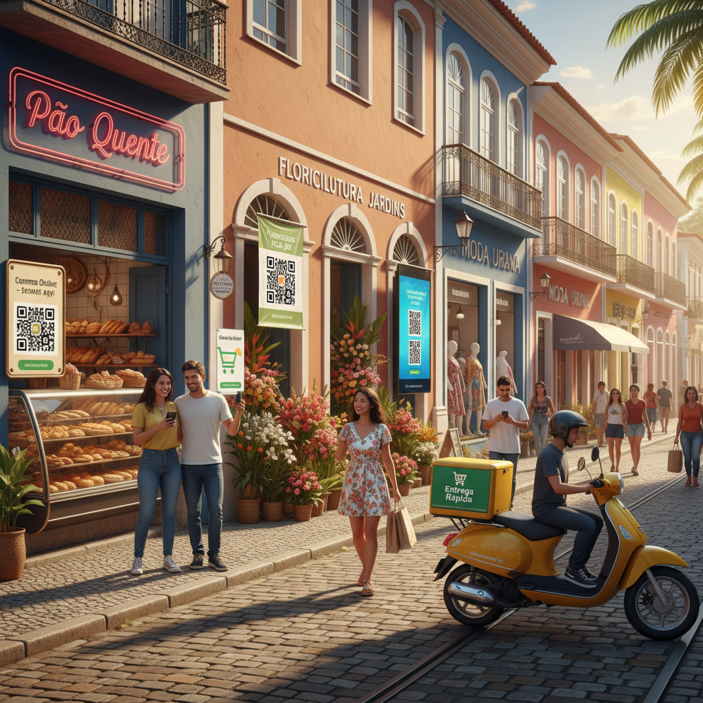 Dados Revelam Crescimento Explosivo do 'E-commerce de Bairro': Pequenos Varejistas Online Superam Grandes Redes em Cidades Médias
