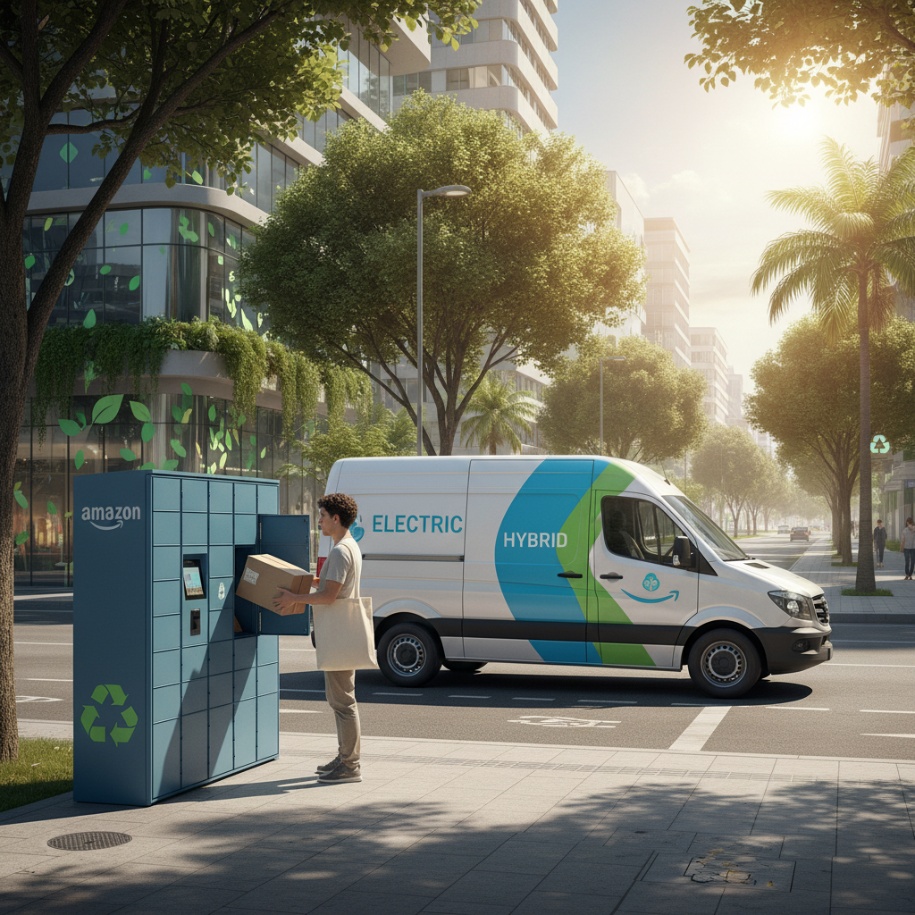 Amazon Brasil Acelera 'Logística de Última Milha Sustentável' com Frota Híbrida e Pontos de Coleta Comunitários