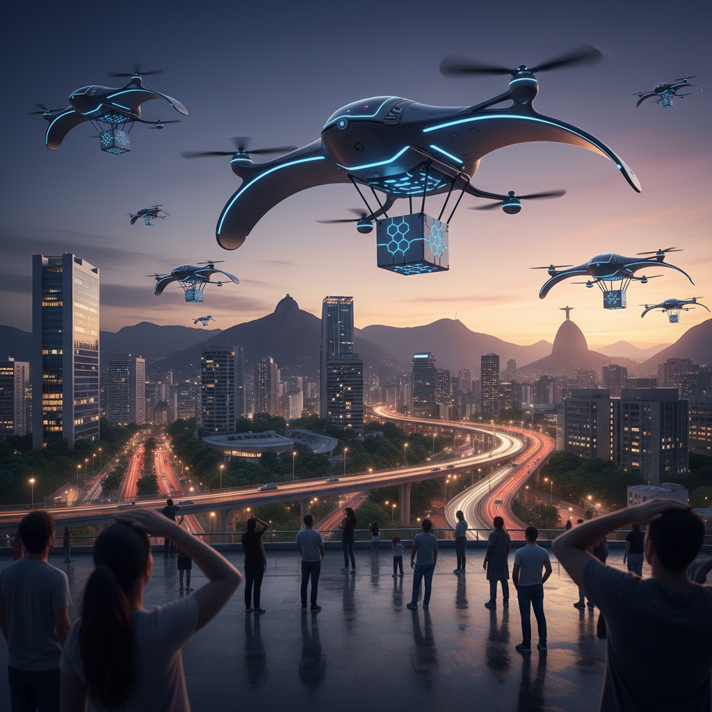 Marketplaces Impulsionam 'Hyperlocal Commerce' com Entregas por Drones Autônomos em Capitais Brasileiras