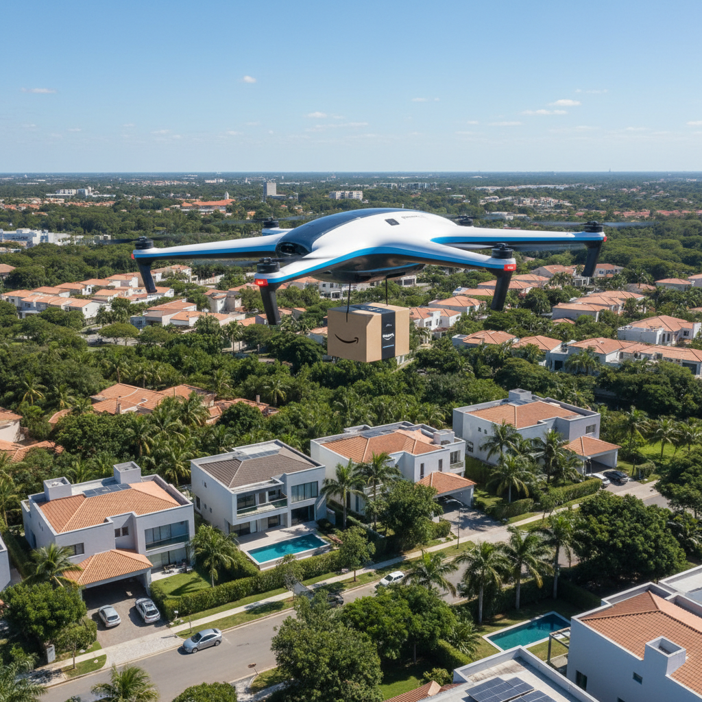 Amazon Brasil Aposta em 'Entrega Autônoma por Drones' em Cidades-Teste: Revolução Logística no E-commerce
