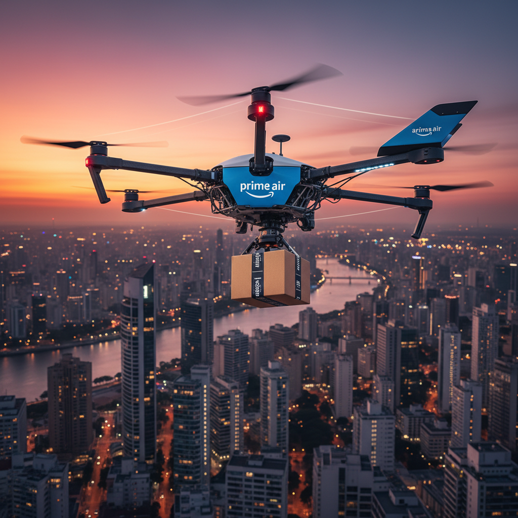 Amazon Brasil Acelera Testes com Drones de Entrega em Cidades-Polo: O Futuro do 'Last Mile' Chegou?