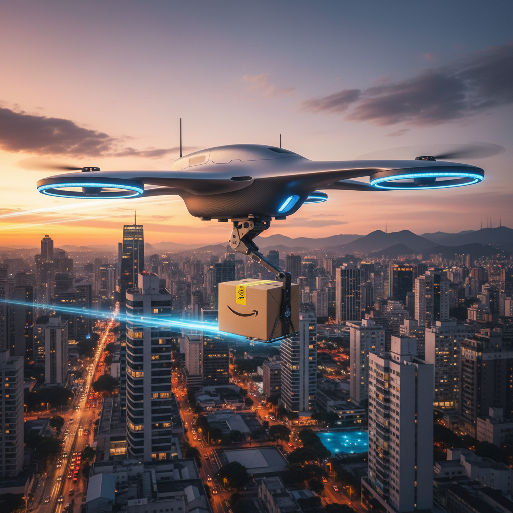 Amazon Brasil Acelera 'Entrega por Drone' em Cidades Selecionadas: Testes Finais e Previsão de Lançamento Comercial