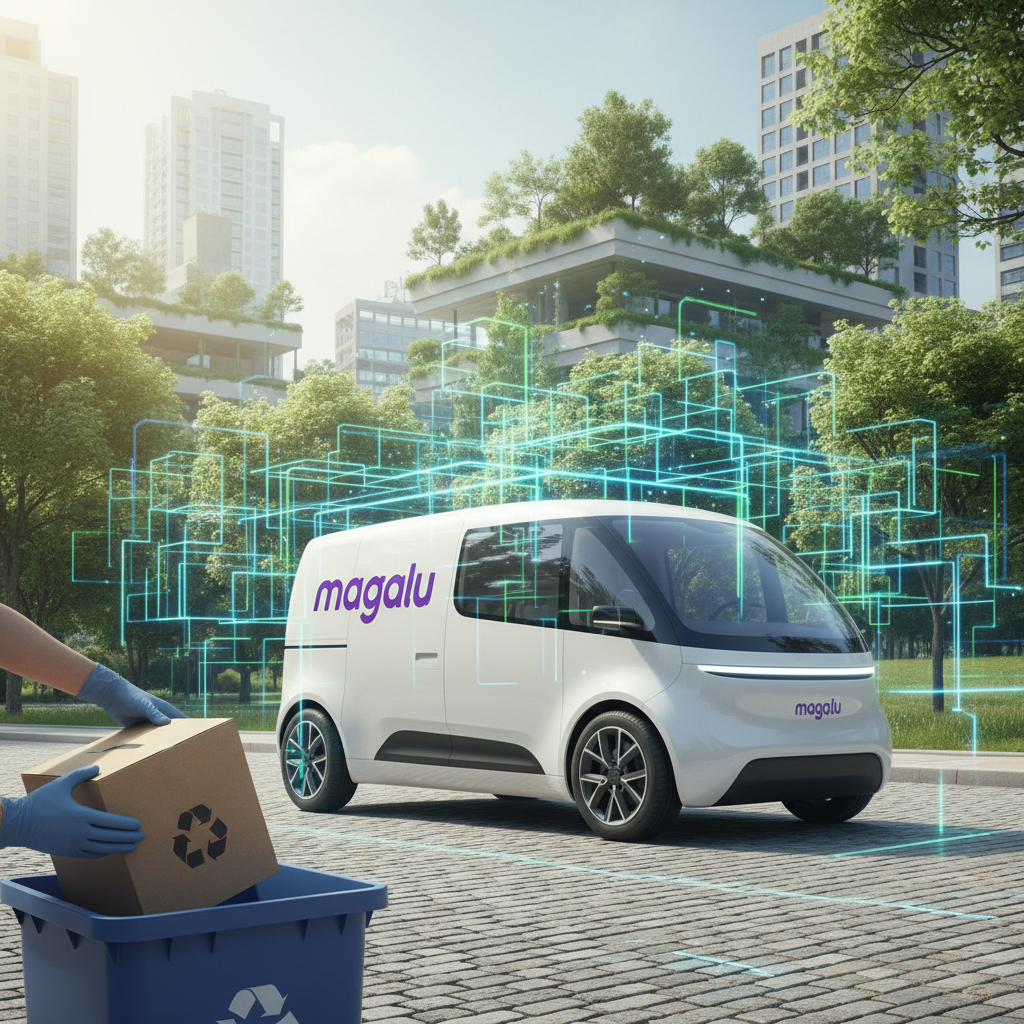 Magalu Lança 'Magalu Logística Verde': Programa de Entregas Sustentáveis com Frota Elétrica e Pontos de Coleta Reciclagem