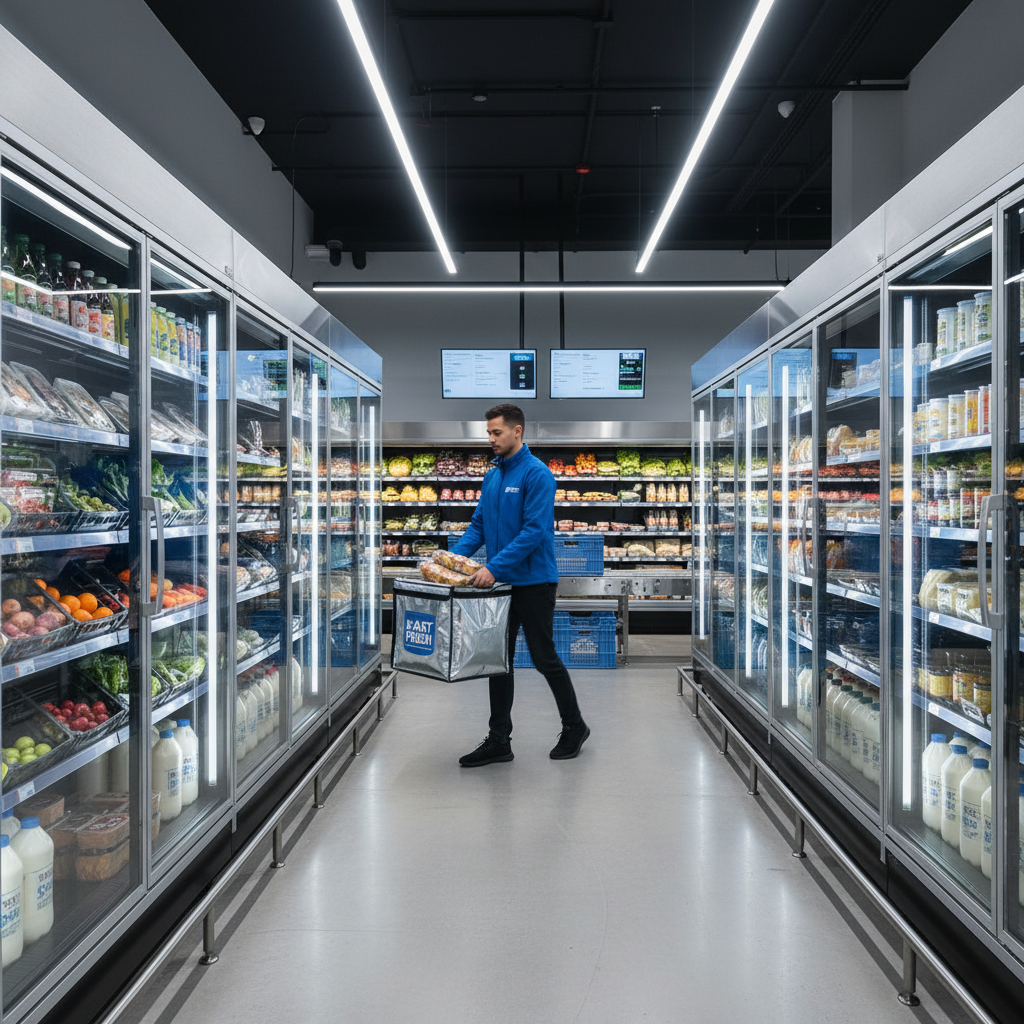 E-commerce de Alimentos Frescos e Orgânicos Explode com 'Dark Stores' Refrigeradas e Entregas em 1 Hora