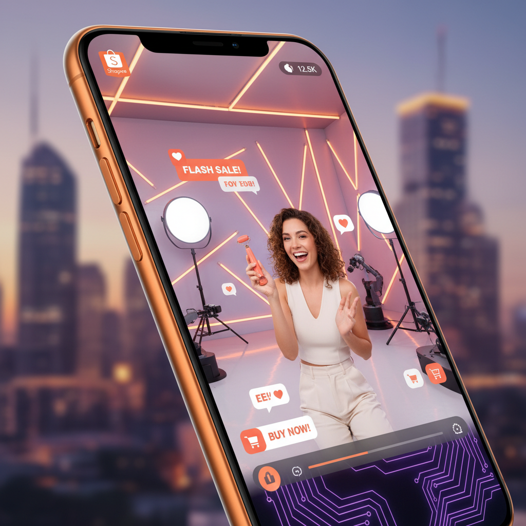 Shopee Brasil Impulsiona 'Live Commerce' com 'Shopee Live Studios' e Parcerias com Micro-influenciadores Locais