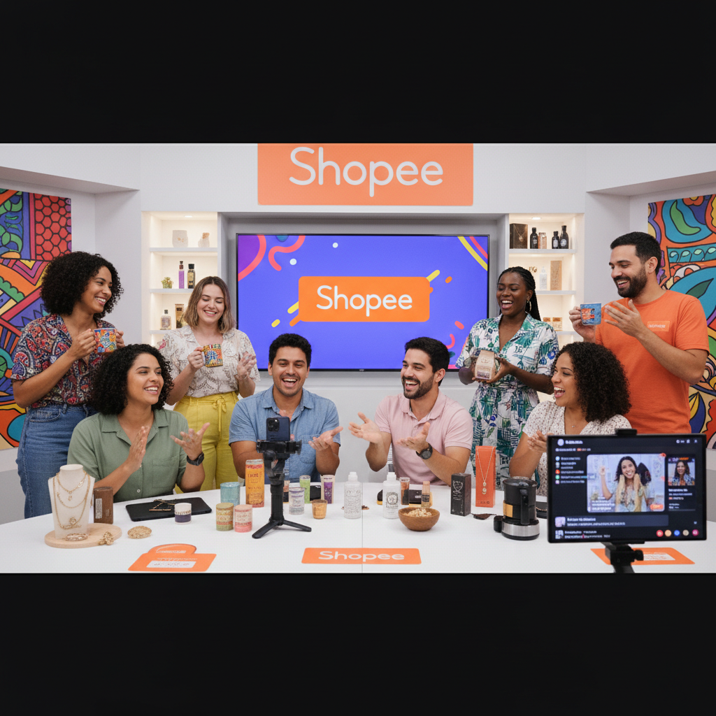 Shopee Brasil Lança 'Shopee Live Connect': Plataforma de Colaboração entre Sellers e Influenciadores Locais