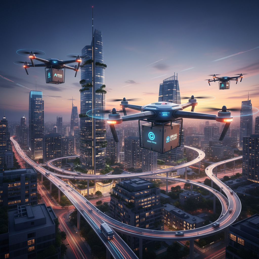 Revolução Logística: Marketplaces Brasileiros Anunciam Consórcio para Redes de Entrega por Drones em Cidades Metropolitanas