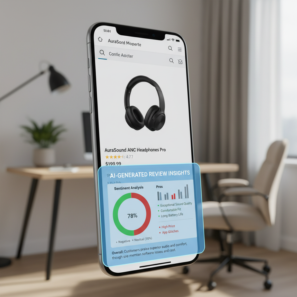 Marketplaces Lançam 'IA de Avaliação de Produtos': Consumidores Recebem Resumos Inteligentes e Análises de Sentimento