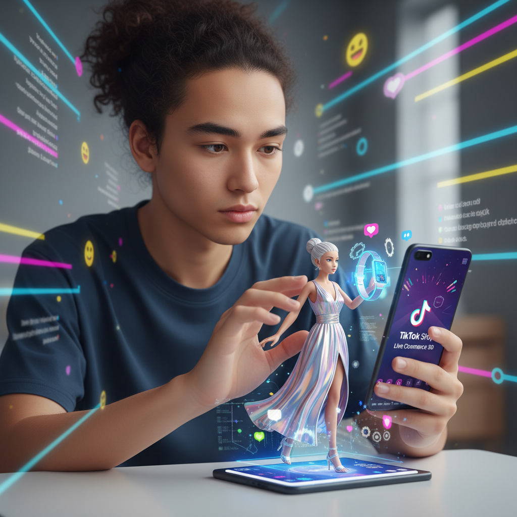 TikTok Shop Brasil Acelera Testes com 'Live Commerce 3D': Experiências Imersivas com Avatares e Realidade Aumentada