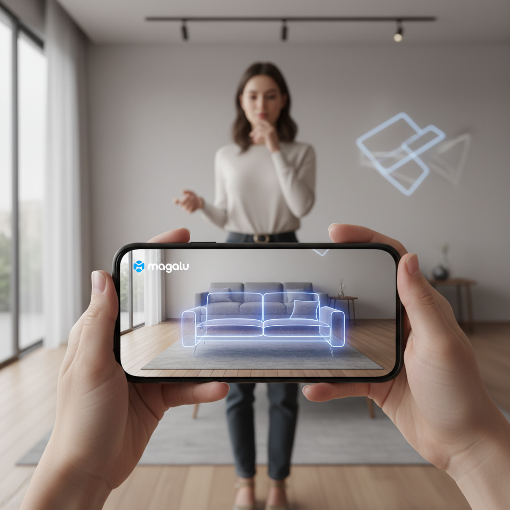 Magazine Luiza Integra 'Magalu IA Assistente de Vendas' com Realidade Aumentada para Experiência Imersiva