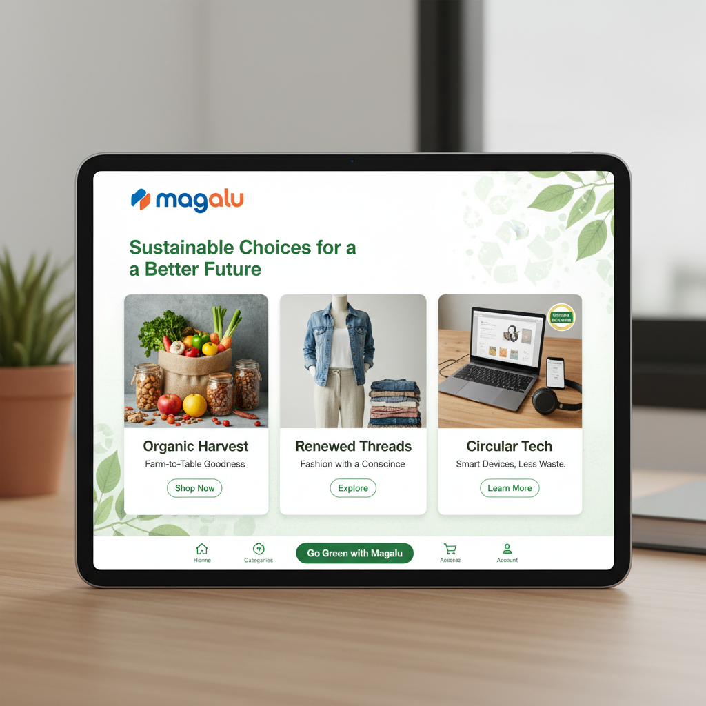 Magalu Lança 'Magalu Marketplace Sustentável': Nova Plataforma para Produtos Ecológicos e Economia Circular