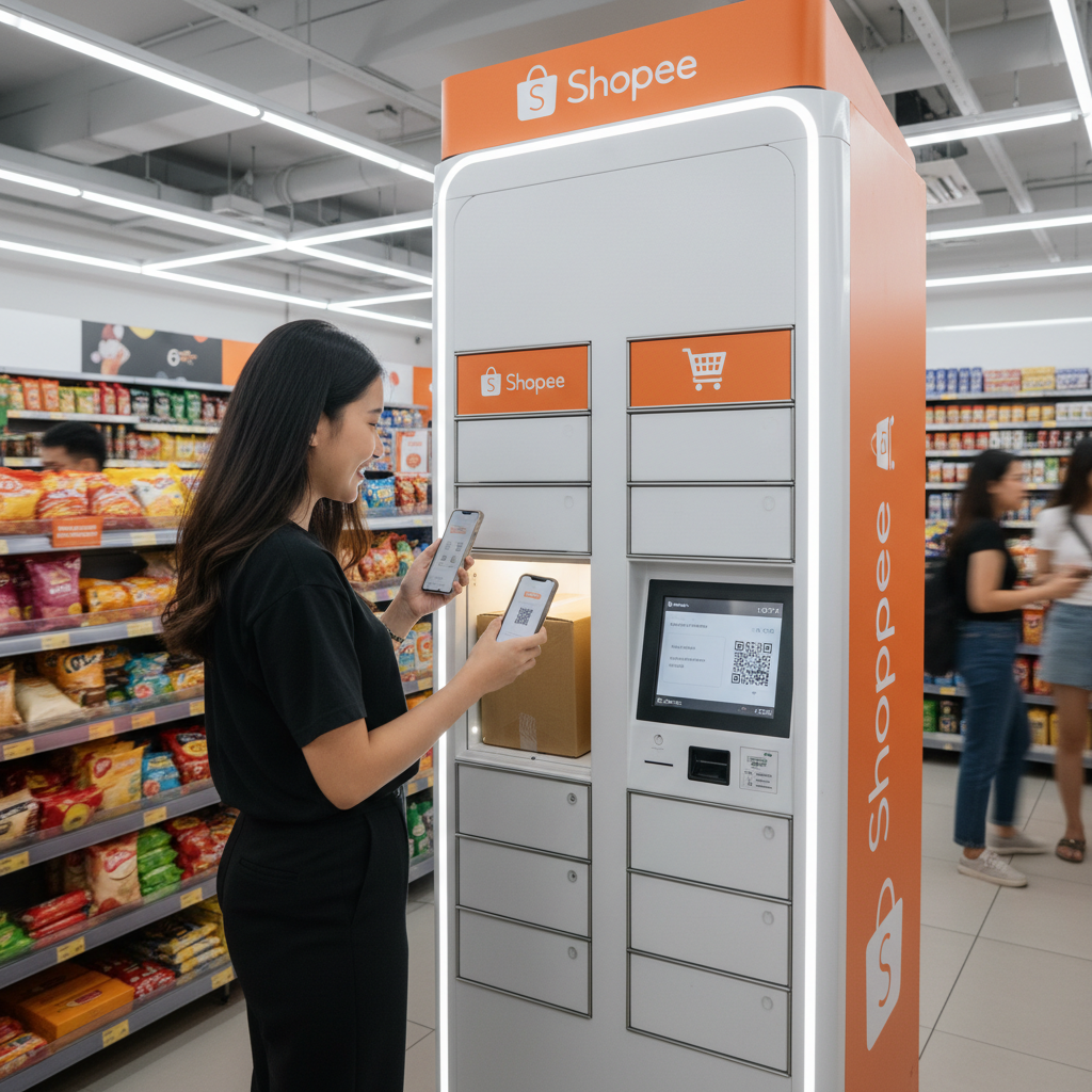 Shopee Lança 'Shopee Go': Rede de Pontos de Retirada Autônomos em Lojas de Conveniência e Postos de Gasolina
