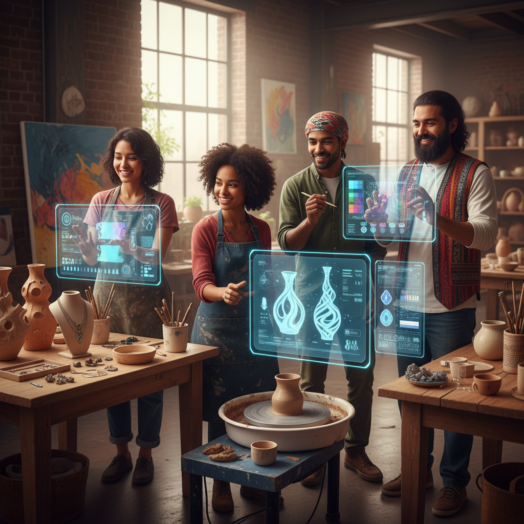 Marketplaces Aceleram 'Economia Criativa Digital' com Ferramentas de IA para Artesãos e Pequenos Produtores