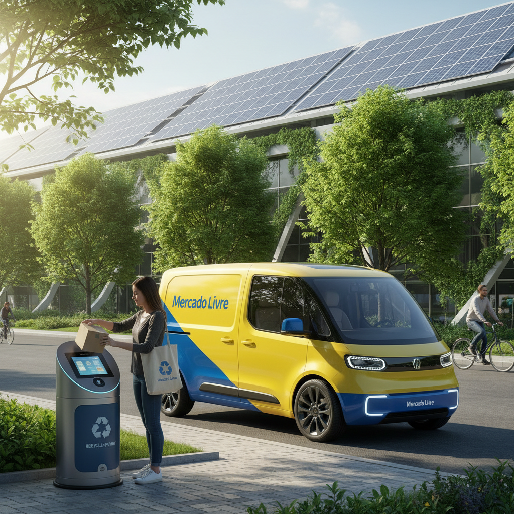 Mercado Livre Lança 'Meli Envios Sustentável': Nova Frota Elétrica e Pontos de Coleta para Logística Reversa
