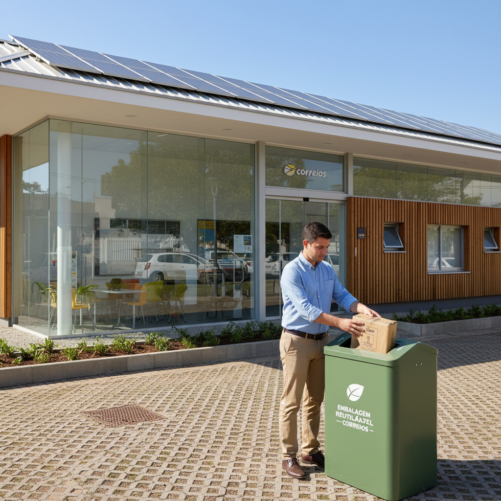 Correios Anunciam 'Logística Reversa Verde': Pontos de Coleta Solarizados e Reuso de Embalagens em Escala Nacional