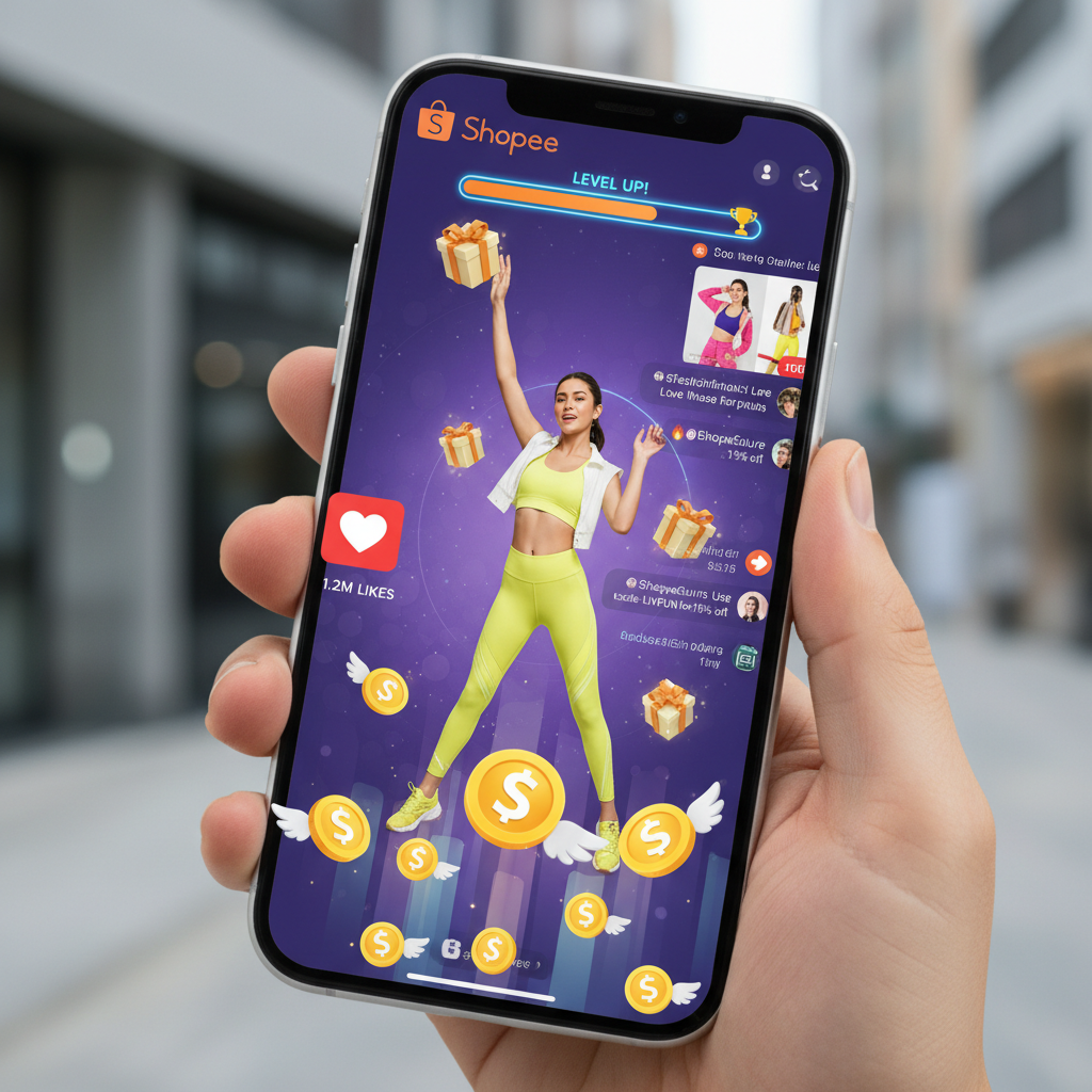 Shopee e o 'Live Commerce Interativo 2.0': Gamificação Impulsiona Vendas em 75% e Engajamento Recorde