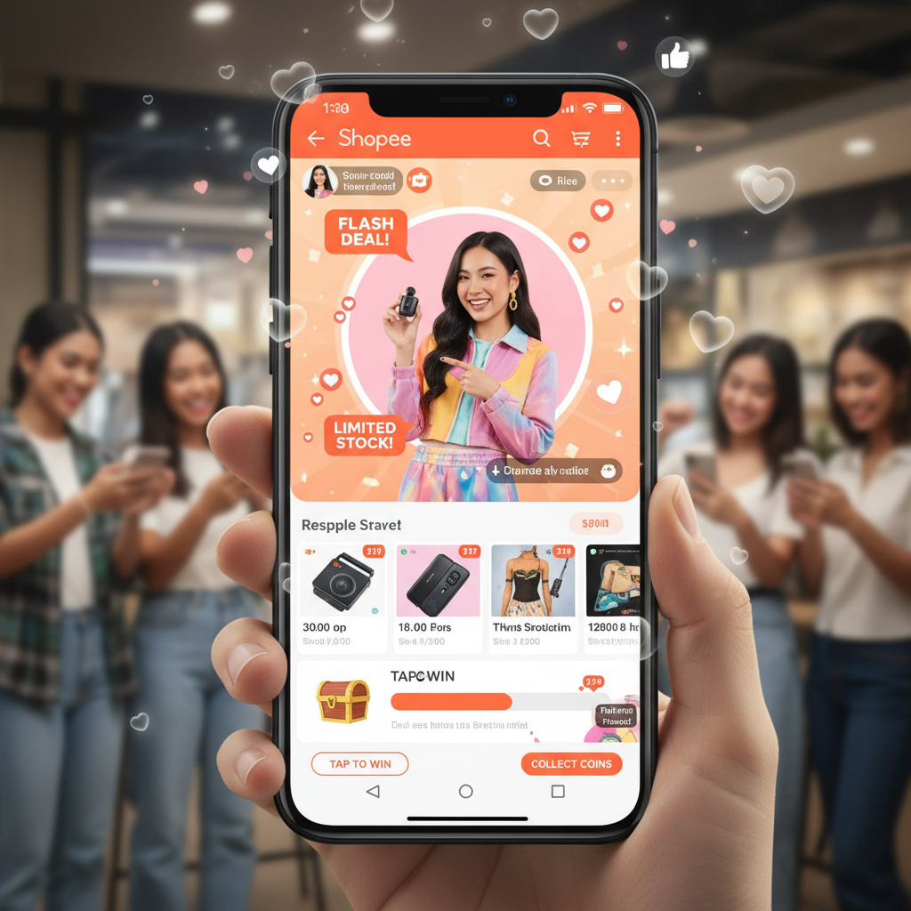 Shopee e 'Social Commerce 2.0': Vendas Disparam 55% com Integração de Conteúdo Imersivo e Gamificação