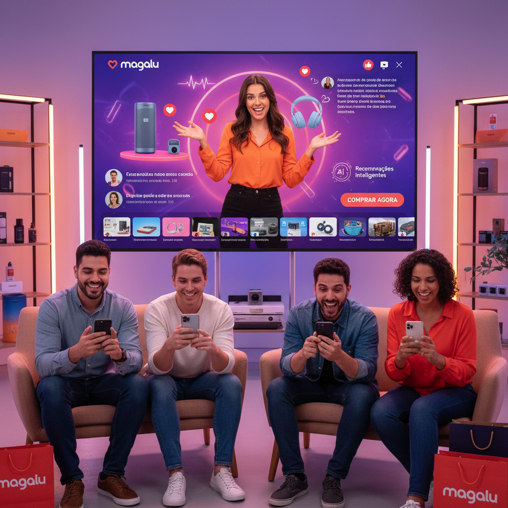 Magalu Acelera 'Magalu Ads' e Vê GMV de Sellers Disparar 28% com IA e 'Shoppertainment'