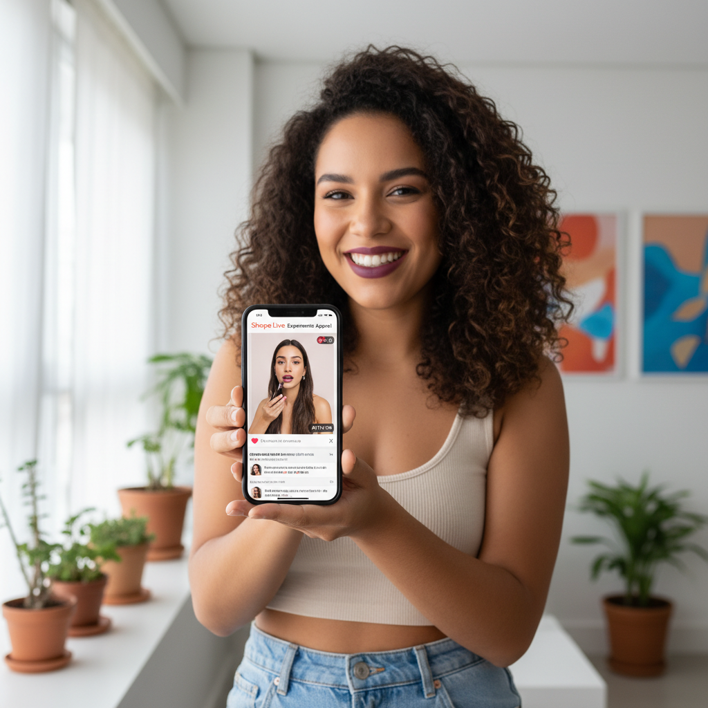 'Shoppertainment Imersivo': Live Commerce com Realidade Aumentada Eleva Conversão em 35% na Shopee