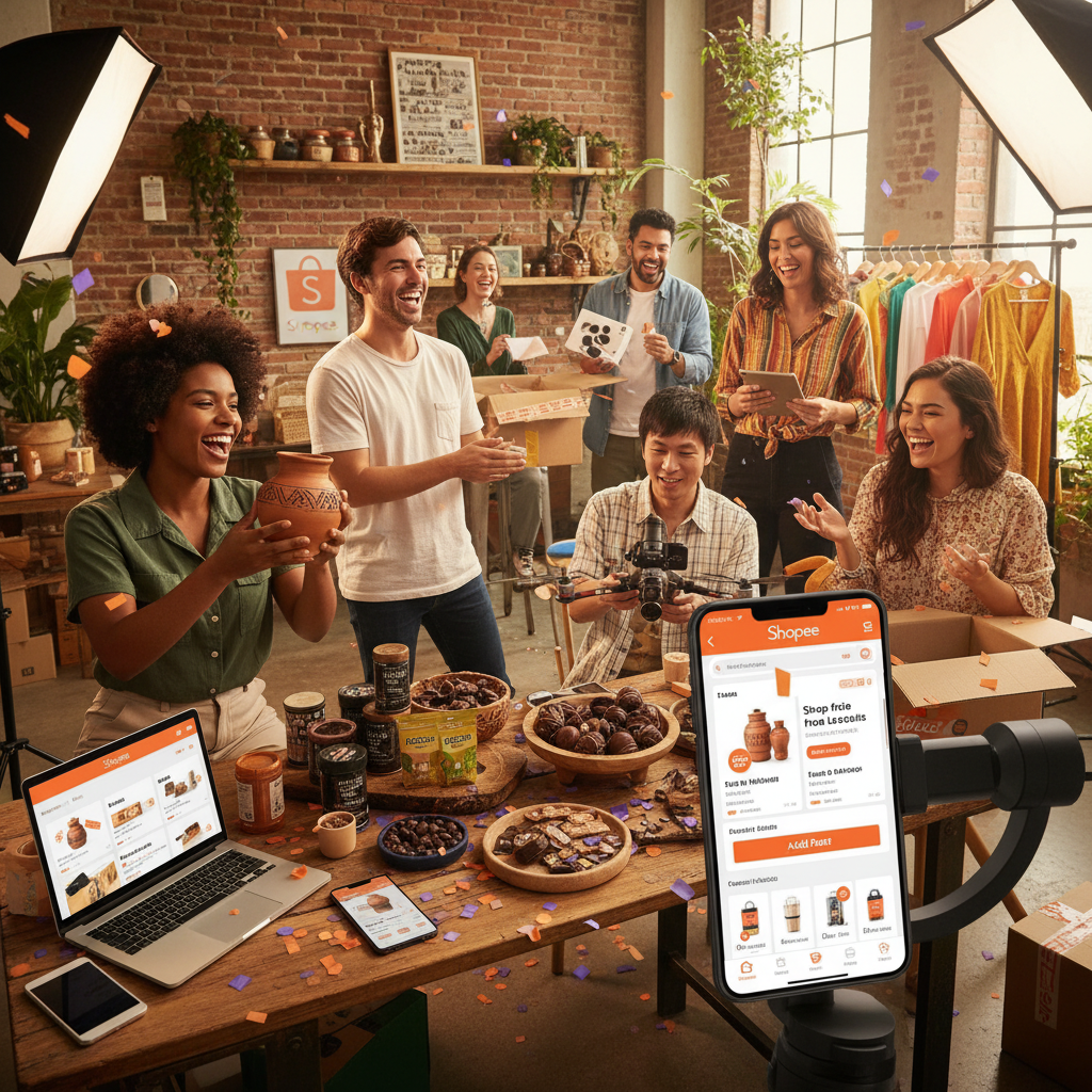 Shopee Lança 'Shopee Creator Network': Vendas de PMEs Disparam 35% com Conteúdo Gerado por Influenciadores Locais