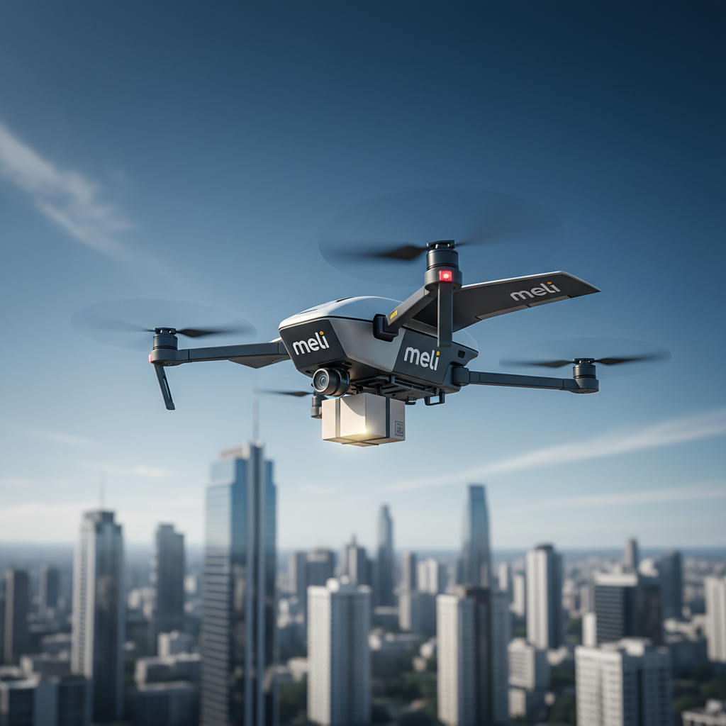 Mercado Livre Aposta em 'Logística Autônoma' com Drones: Entregas em 6 Horas Disparam 40% nas Capitais
