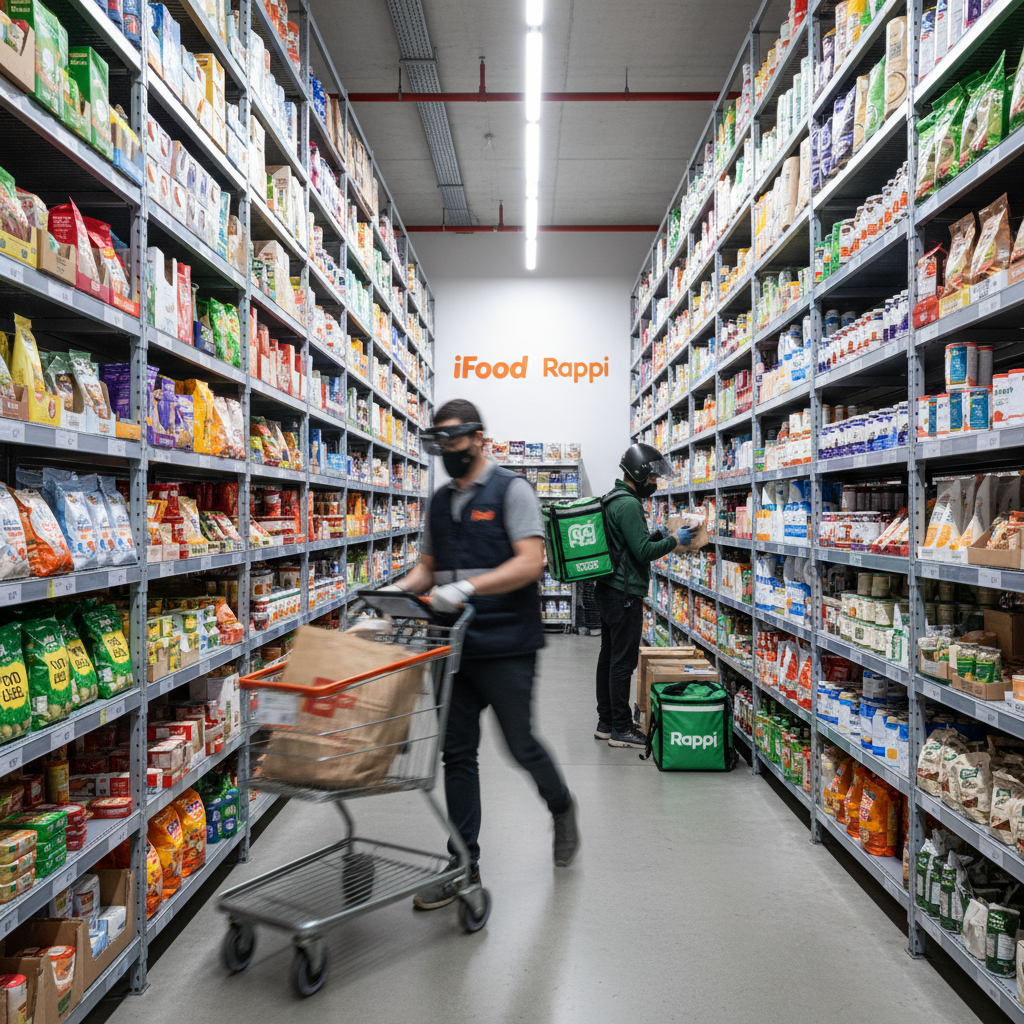 iFood e Rappi: 'Dark Stores' Disparam 60% e Redefinem a Logística de Última Milha para o Varejo Urbano