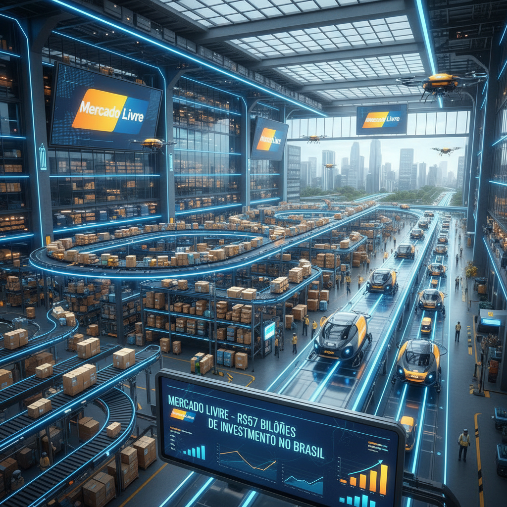 Mercado Livre Anuncia Investimento Recorde de R$ 57 Bilhões no Brasil para 2026: Expansão Logística e 10 Mil Novas Vagas
