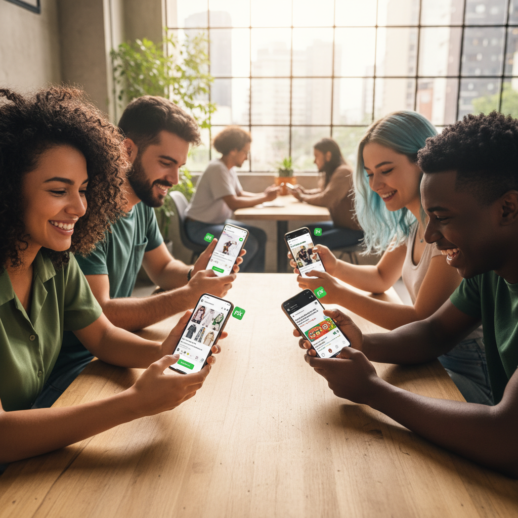 Social Commerce 'Explode' no Brasil: Mercado Chega a US$ 79,1 Bilhões em 2026 com Pix e Conteúdo de Criadores