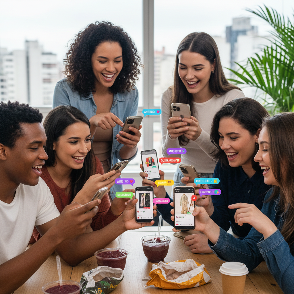Social Commerce 'Explode' no Brasil: 71% dos Consumidores Compram via Redes Sociais e Live Commerce Cresce 161%