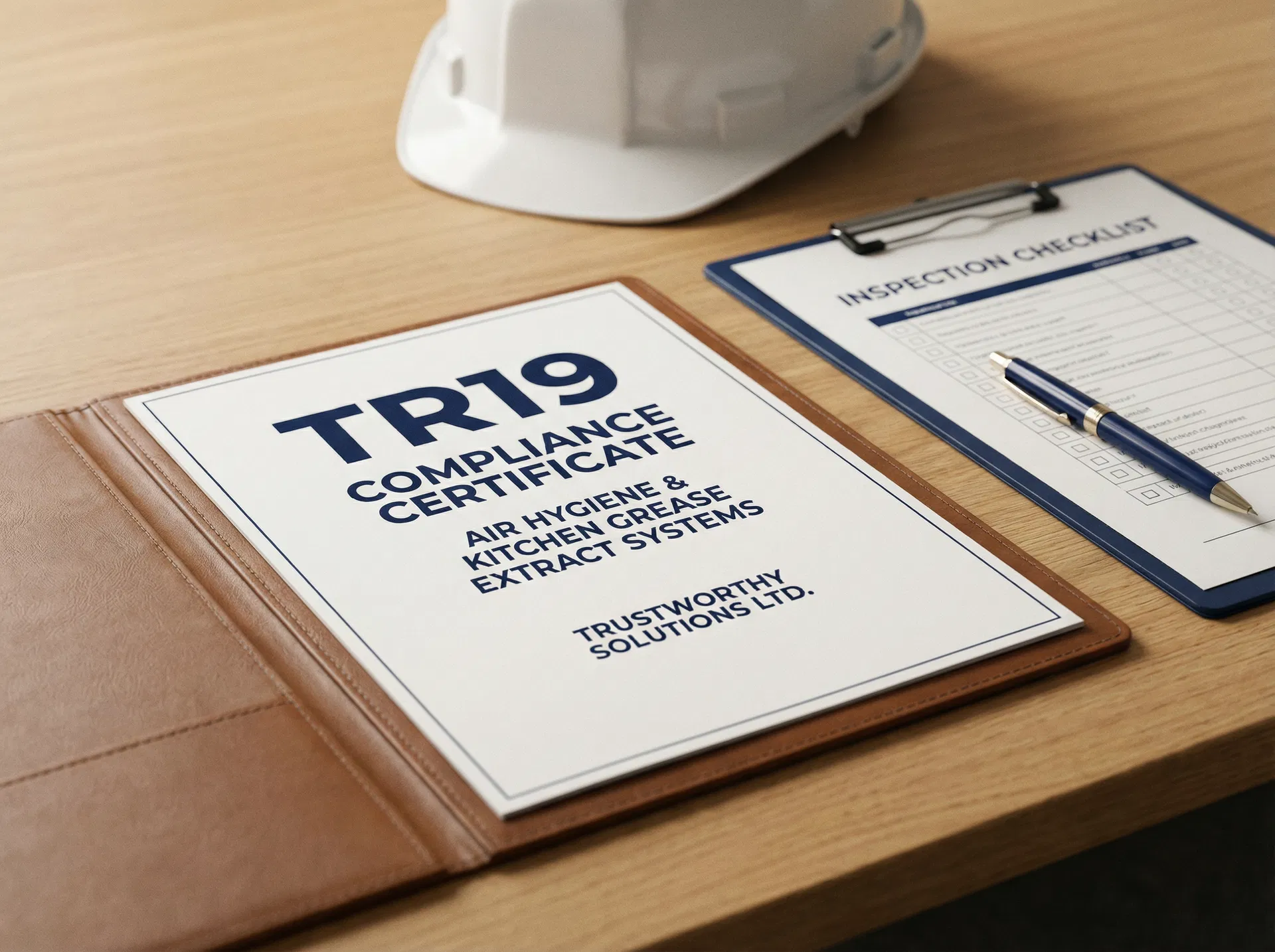 TR19 compliance certificate and inspection checklist