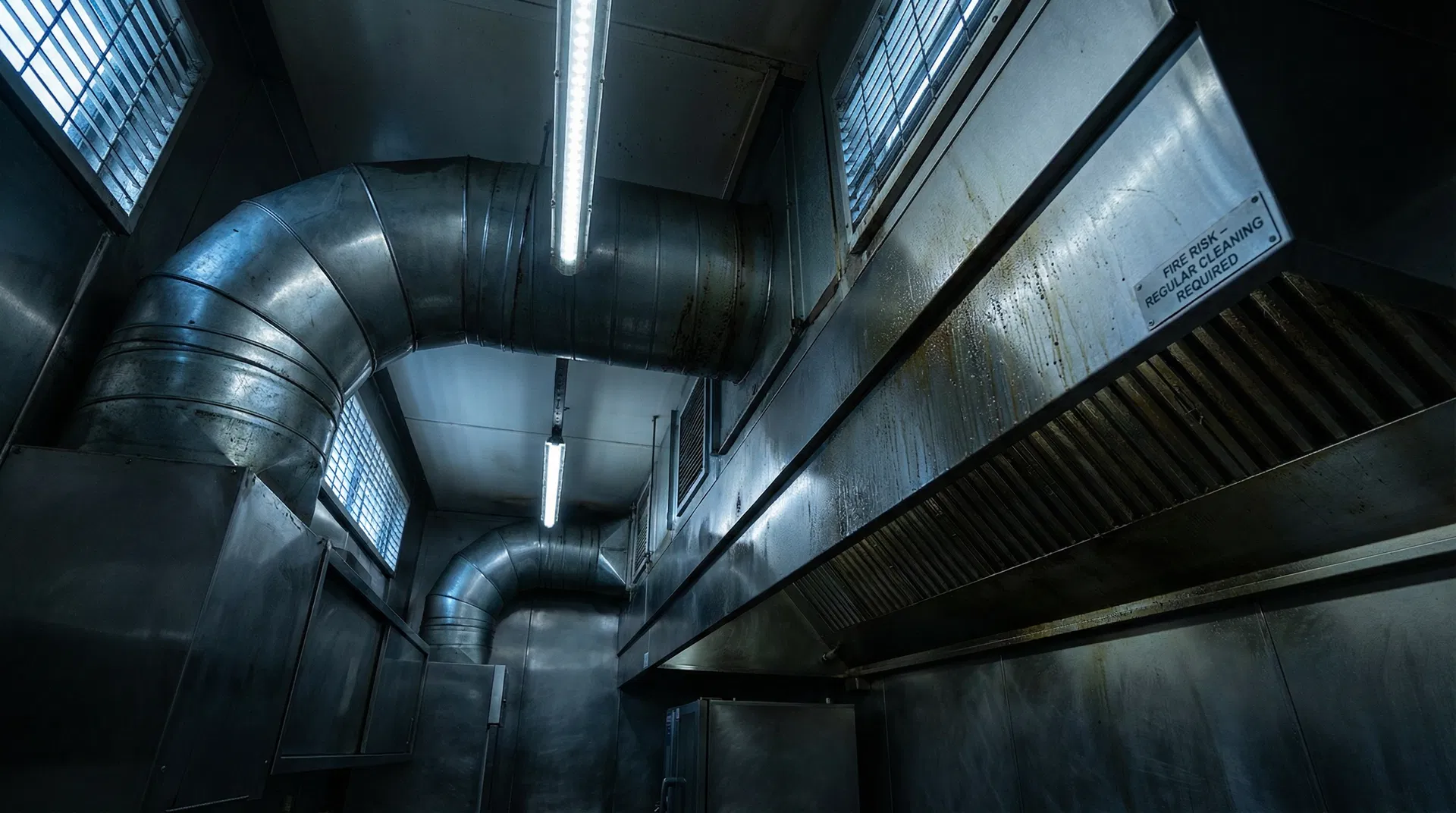 Commercial kitchen extraction ductwork