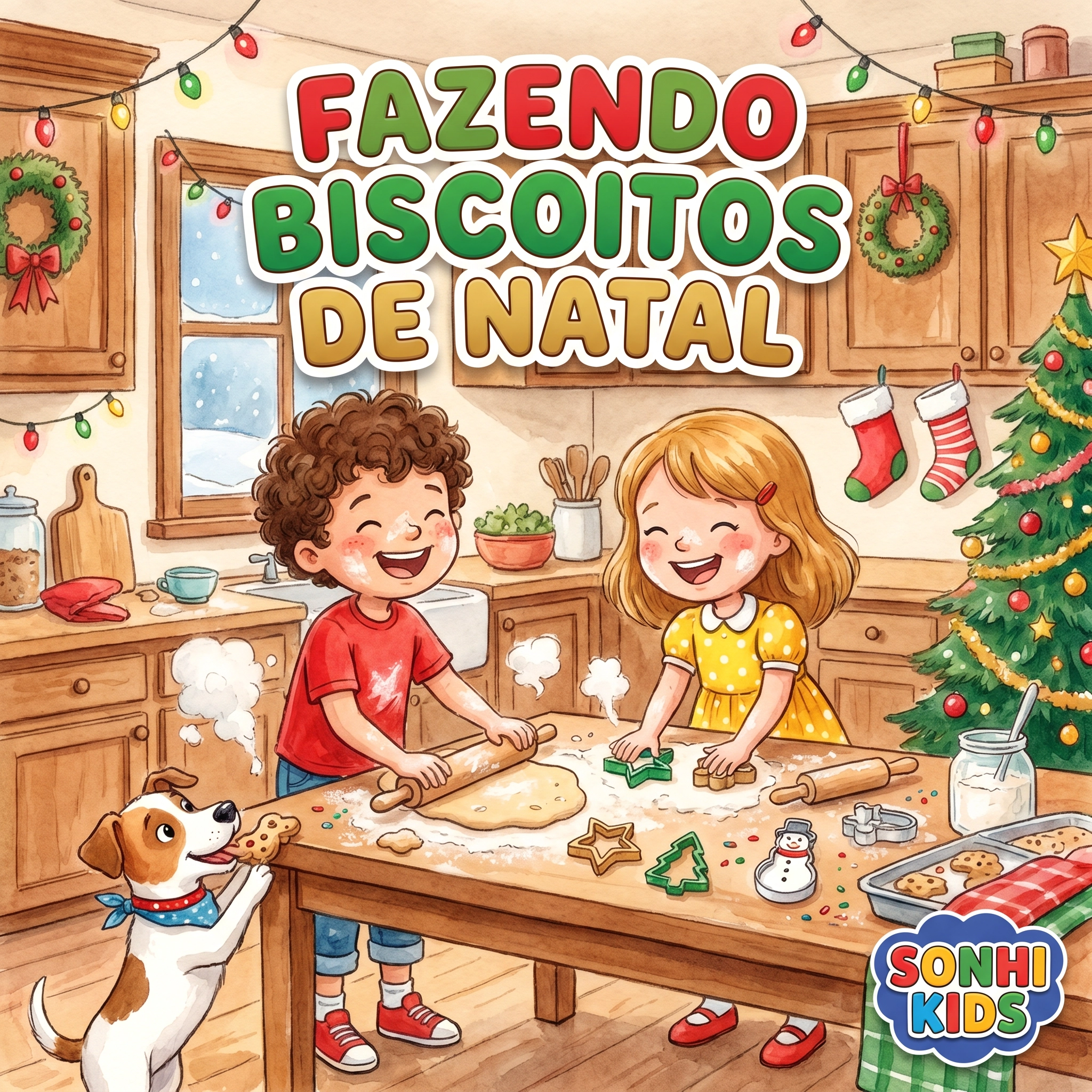 Fazendo Biscoitos de Natal