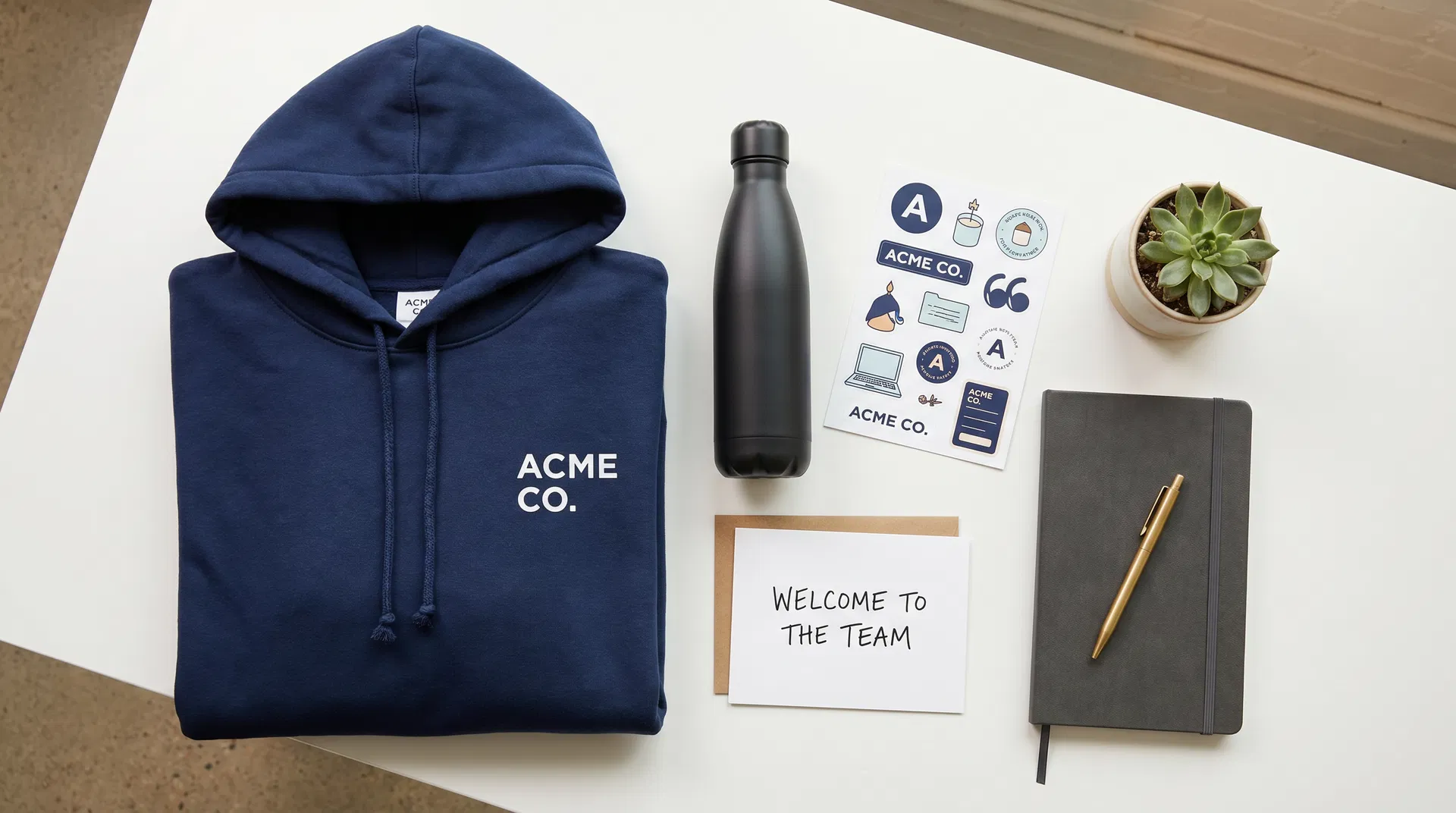 Employee onboarding welcome kit