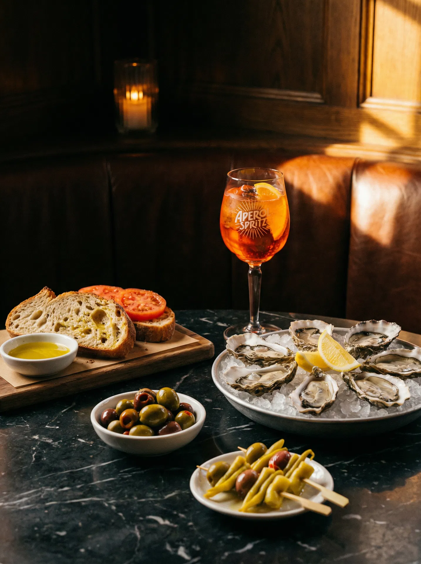 Aperitiu amb posta de sol a Sa Tuna