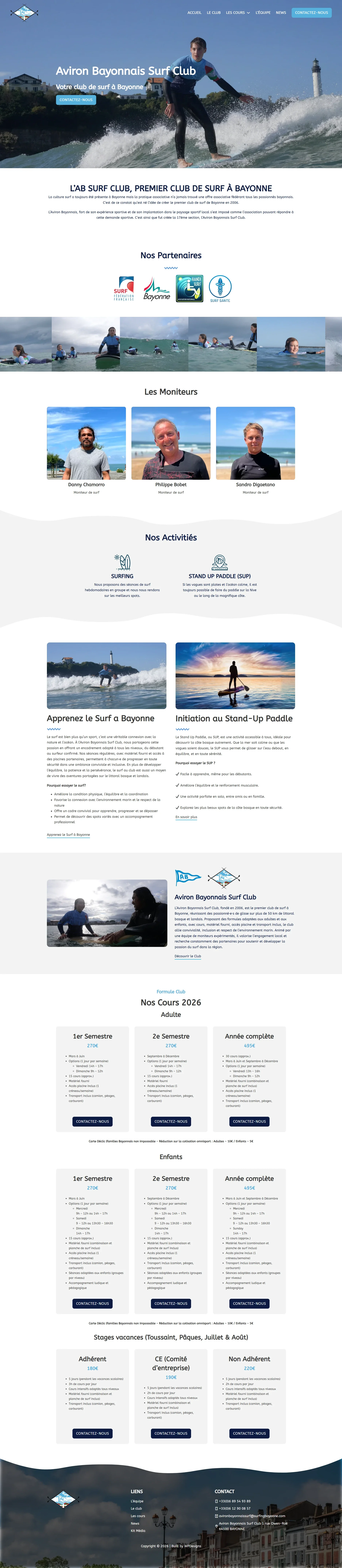 Aviron Bayonnais Surf Club