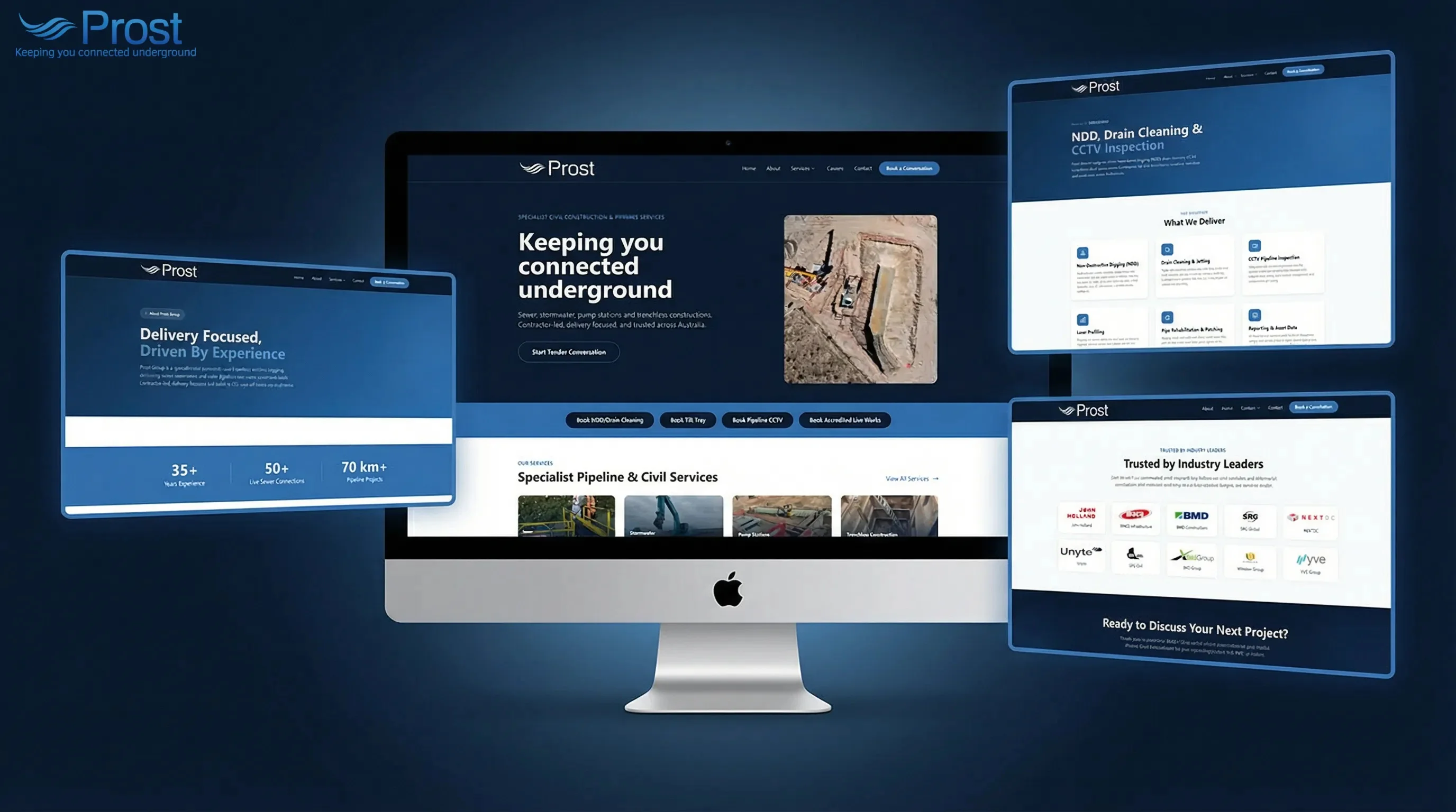 Prost Group website design for Construction by WPDesigns