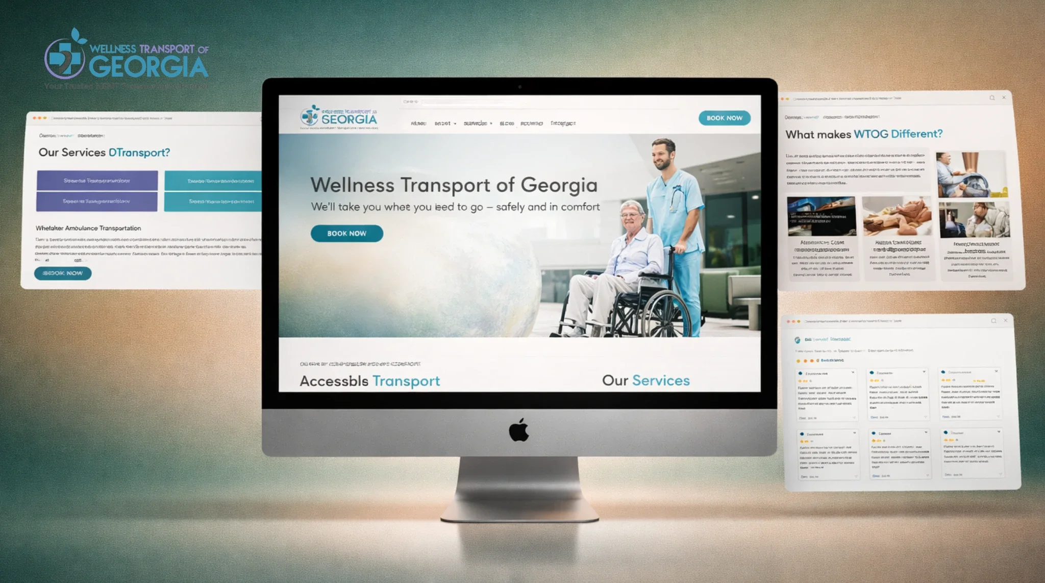 Wellness Transport of Georgia website design for Medical & Healthcare by WPDesigns