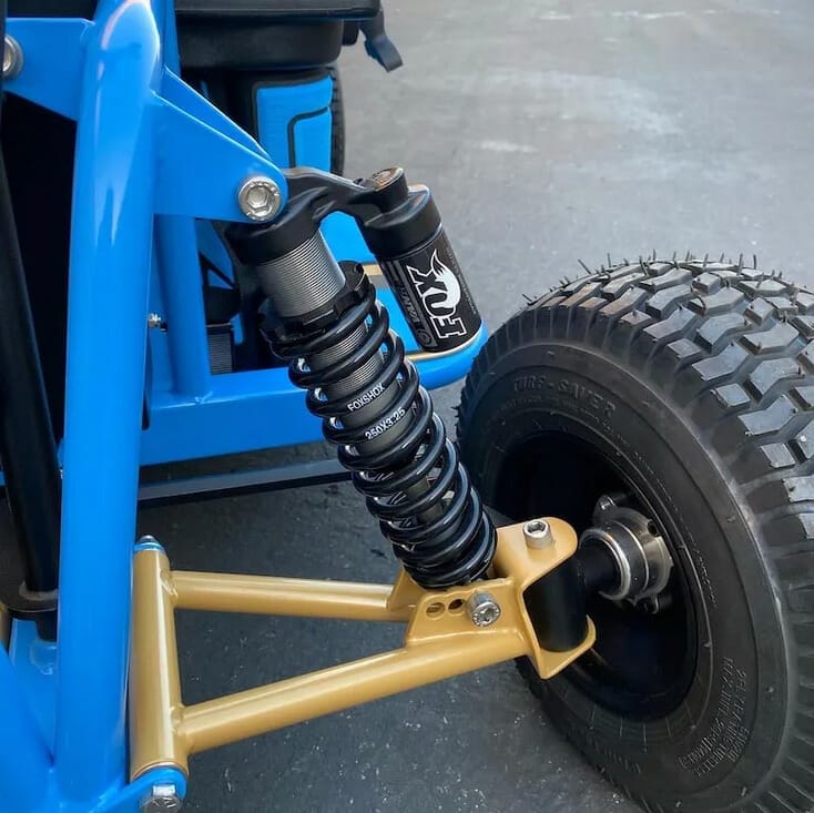 blue, utv, suspension