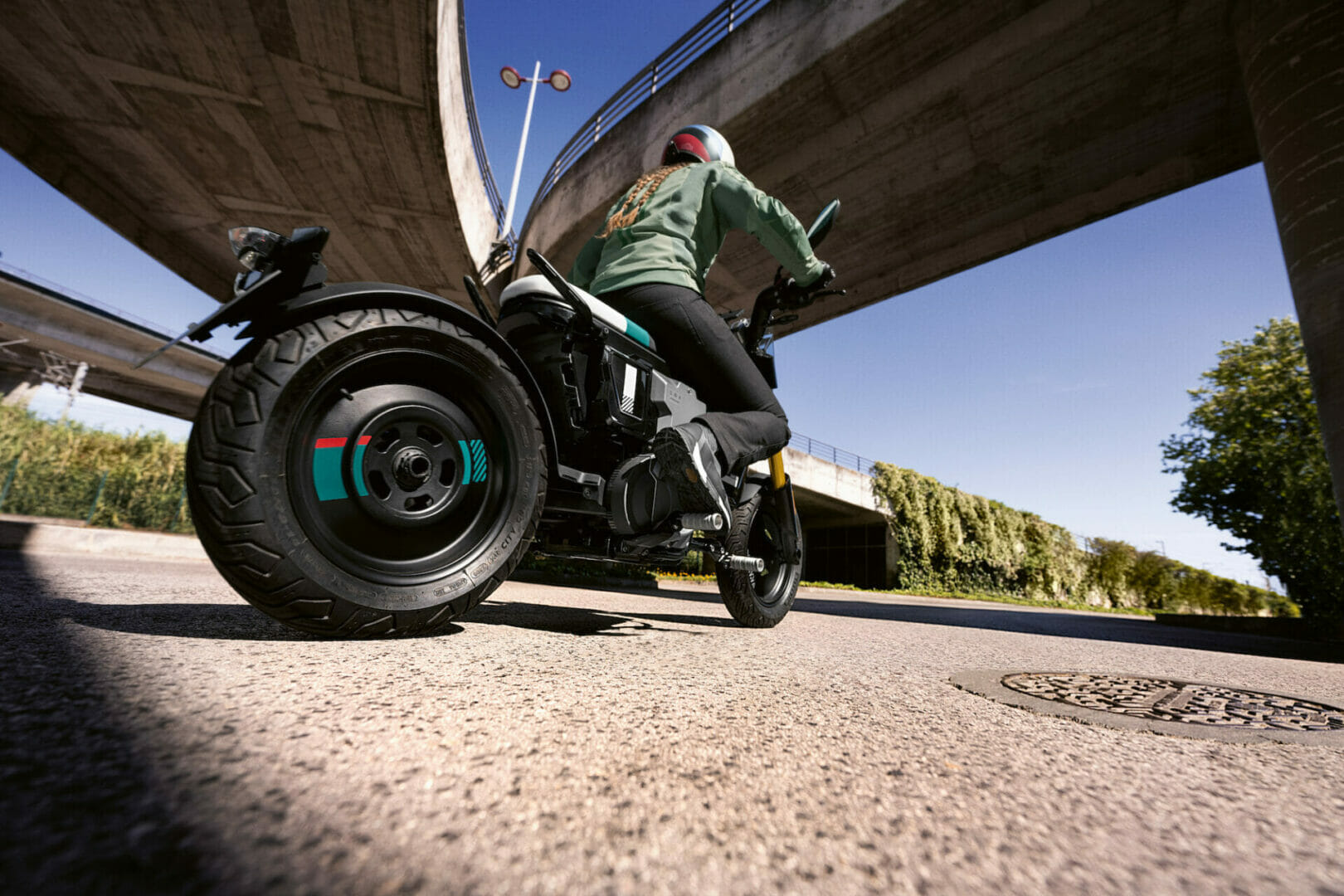 a man flying through the air while riding a motorcycle