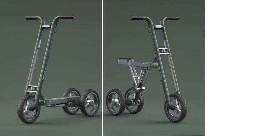 Two images showcasing urban commuting revolution with an <a href=