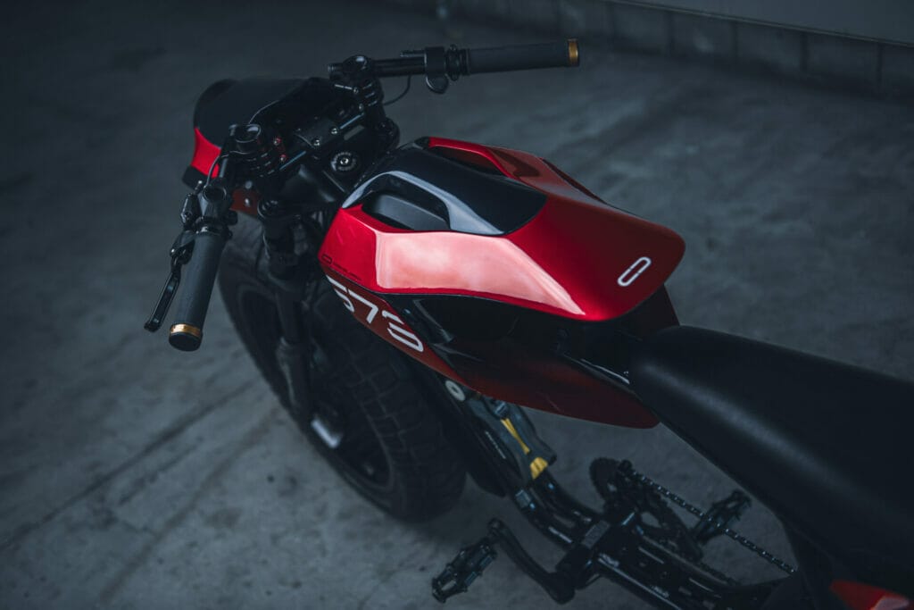 a close up of a motorcycle