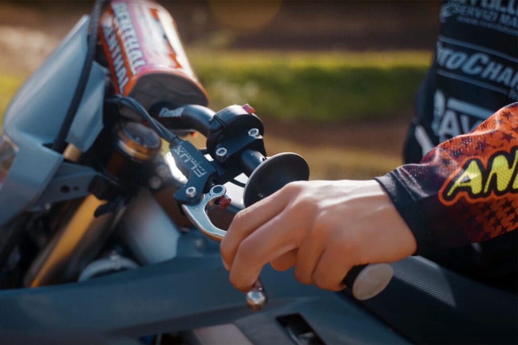 Dirt bike, handlebar.